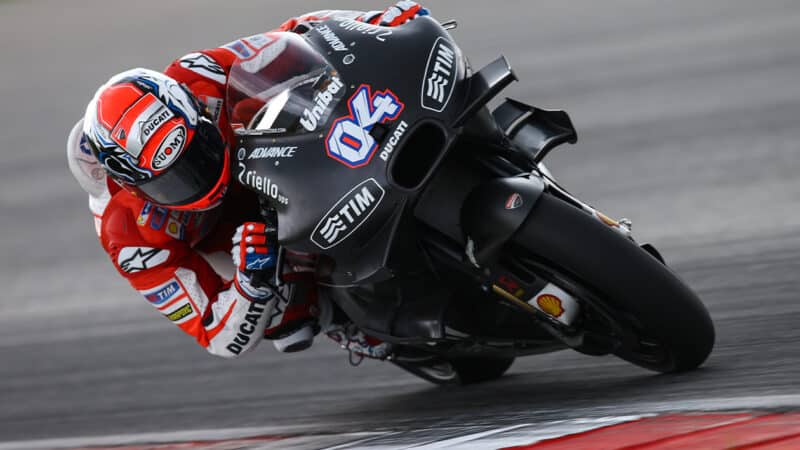 Andrea Dovizioso on Ducati Desmosedici in 2016