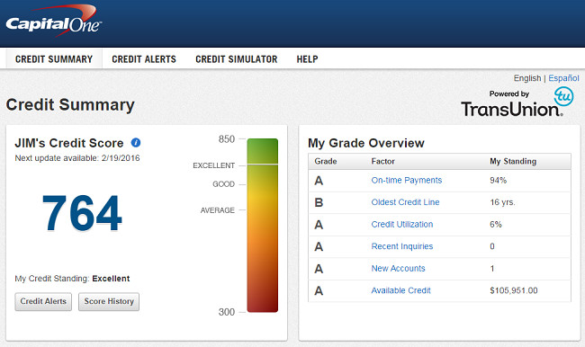 A look at CreditTracker, Capital One's free credit monitoring service based on TransUnion data.
