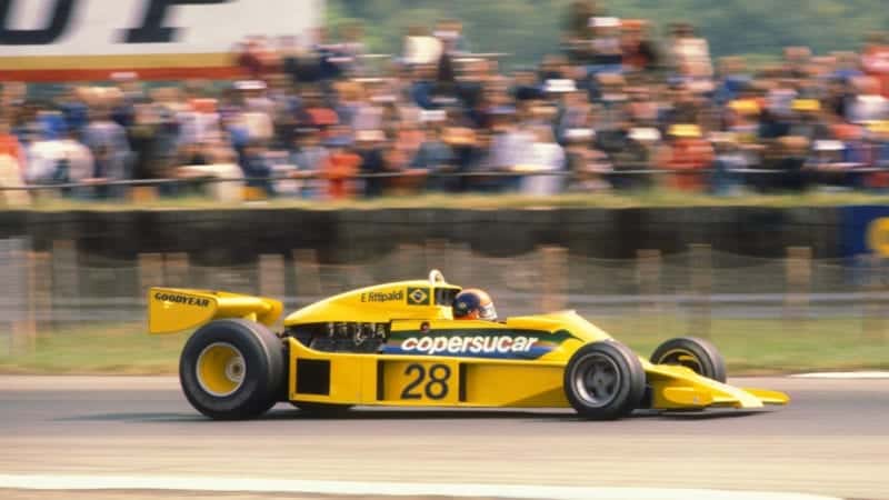 Copersucar Fittipaldi of Emerson Fittipaldi at the 1977 British GP