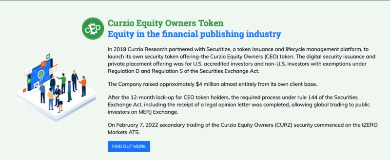 Curzio Research Token