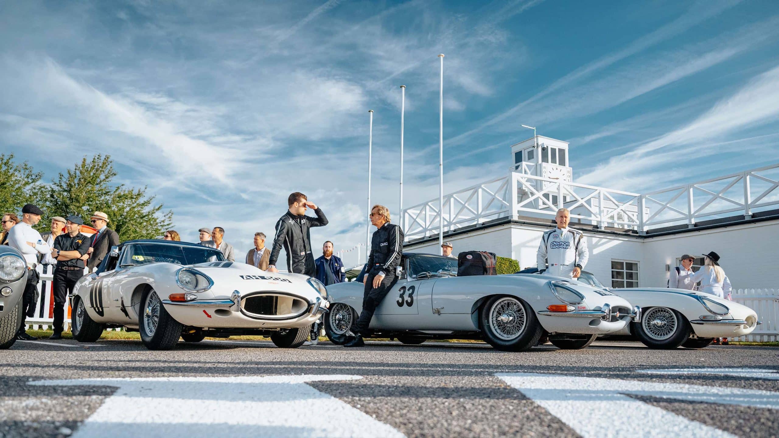 Drivers hang out at Goodwood