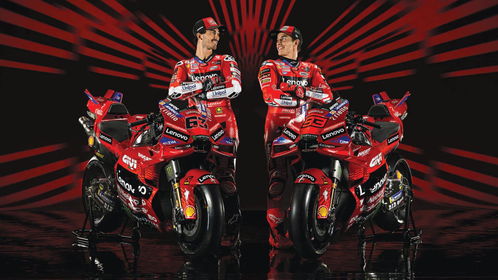 Ducati Pecco Bagnaia, and Marc Márquez 2025