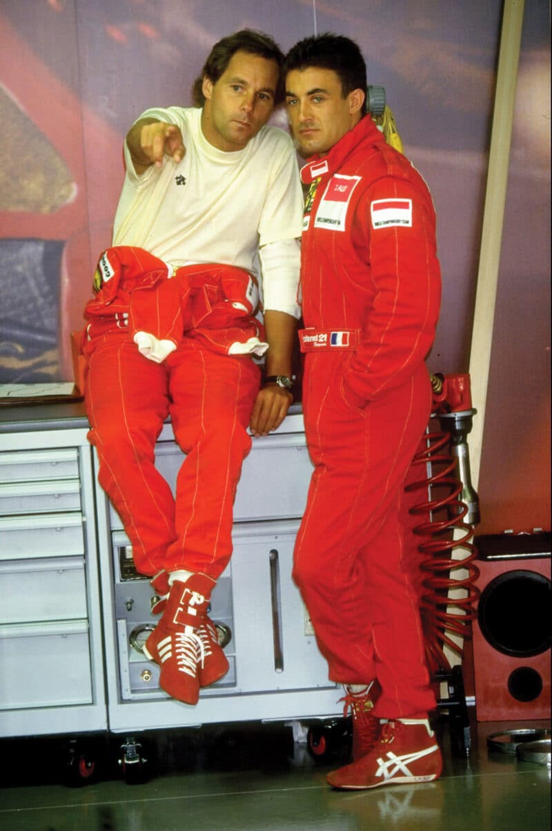 Ferrari team Gerhard Berger and Jean Alesi, 1994