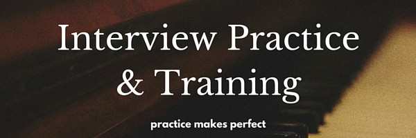 Interview practice and training