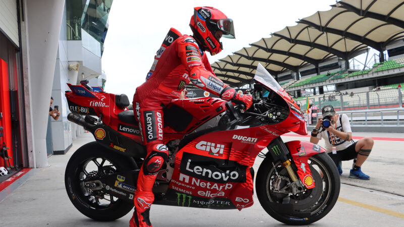 Marc Marquez Ducati bike 2025 MotoGP test Sepang