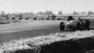 When racing met RAF Silverstone for its first British GP