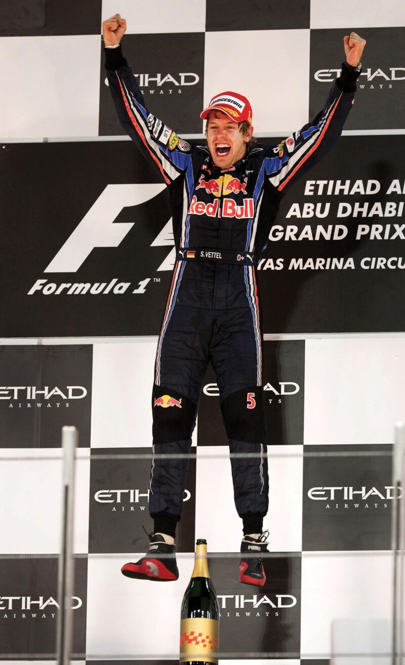 Sebastian Vettel, Abu Dhabi, 2010 – Red Bull first champion