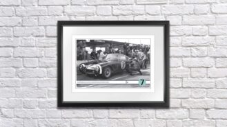 Signed goodies in the Motor Sport shop from Stirling Moss, Michael Schumacher and Sir Jackie Stewart