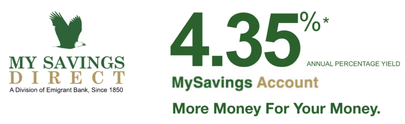 MySavingsDirect Savings Interest Rate
