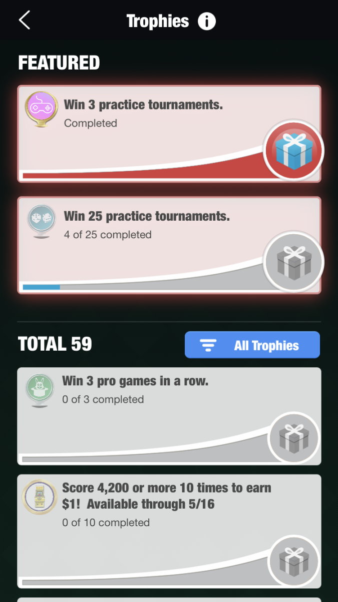 solitaire cube trophies